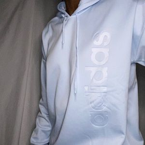 Baby blue Adidas hoodie
